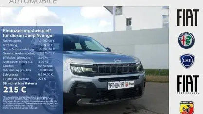 Usata Jeep Avenger Longitude 101 CV (74 kW) 2024 Grigio SUV