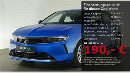 Gebraucht Opel Astra Edition 131 PS (96 kW) 2022 Blau Limousine