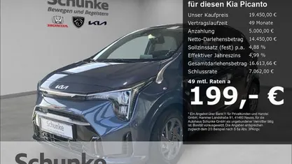 Eu3) smoke blue (blau Neu 2026 Kia Picanto Vision Kleinwagen | 19.450 € (Fairer Preis)