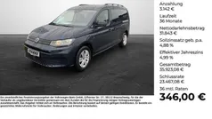 Blau (starlight blue metallic) Neu 2024 VW Caddy Maxi Basis Van / Kleinbus | 34.985 € (Guter Preis)