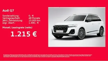 Nuova Audi Q7 S-Line 394 CV (289 kW) 2025 Bianco SUV
