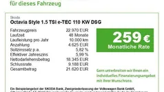 Quarzgrau metallic (metallic) Gebraucht 2021 Skoda Octavia Style Limousine | 22.970 € (Fairer Preis)