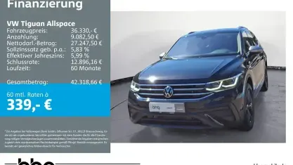 Gebraucht VW Tiguan Allspace Life 150 PS (110 kW) 2024 Schwarz SUV