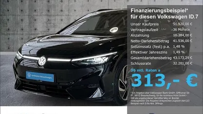 Gebraucht VW ID.7 IQ Drive 210 kW (286 PS) 2025 Schwarz Kombi