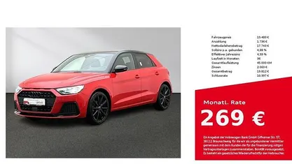 Gebraucht Audi A1 Sportback Ambiente 110 PS (80 kW) 2021 Misanorot perleffekt Kleinwagen