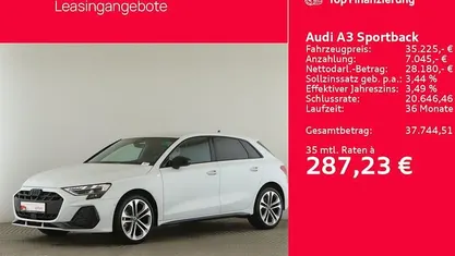 Gebraucht Audi A3 S-Line 116 PS (85 kW) 2025 Weiß Limousine