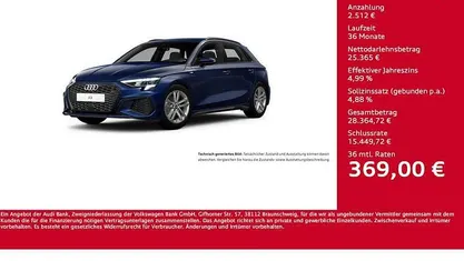 Gebraucht Audi A3 S-Line 150 PS (110 kW) 2022 Limousine