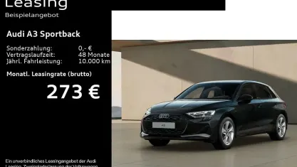 Gebraucht Audi A3 Ambiente 150 PS (110 kW) 2025 Mythosschwarz metallic Limousine
