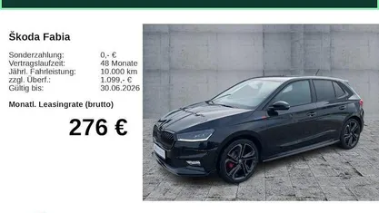 Neu Skoda Fabia 177 PS (130 kW) 2026 Schwarz Kleinwagen