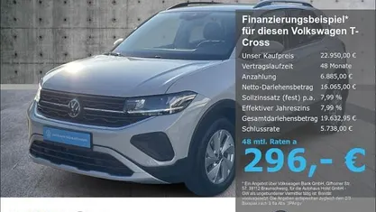 Grau Gebraucht 2025 VW T-Cross IQ Drive SUV | 22.950 € (Fairer Preis)