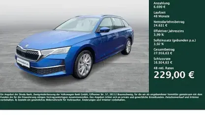 Gebraucht Skoda Octavia Selection 150 PS (110 kW) 2025 Raceblau metallic Kombi