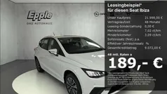 Weiß Gebraucht 2025 Seat Ibiza Style Limousine | 21.990 € (Fairer Preis)