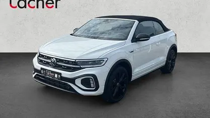 Pure white/schwarz Neu 2025 VW T-Roc Cabriolet R-line Cabrio | 41.490 € (Teuer)