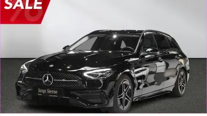 Gebraucht Mercedes C180 AMG 170 PS (125 kW) 2023 Unilack schwarz Kombi