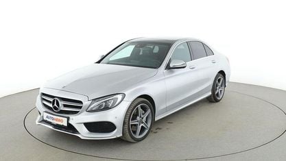 Second-hand Mercedes C220 AMG line 170 CP (125 kW) 2018 Gri Berlinǎ