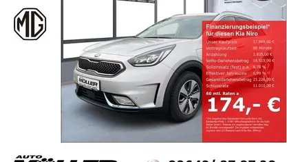 Silber Gebraucht 2017 Kia Niro Spirit SUV | 17.889 € (Teuer)