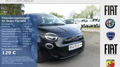 Second-hand Fiat 500e Action 69 kW (95 CP) 2022 Negru Hatchback