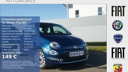 Gebraucht Fiat 500 Dolcevita 69 PS (50 kW) 2022 Blau Kleinwagen