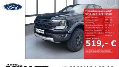 Ny Ford Ranger Raptor 209 HK (153 kW) 2025 Sort Pickup / Ladvogn