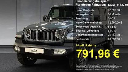 Grau Neu 2025 Jeep Wrangler Sahara SUV | 62.690 € (Fairer Preis)