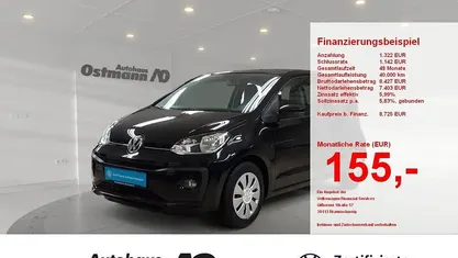 Gebraucht VW up! Move 75 PS (55 kW) 2018 Black pearl Kleinwagen
