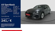 Grau Gebraucht 2025 Audi A3 Sportback S-Line Limousine | 35.990 € (Guter Preis)