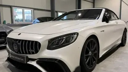 Brugt Mercedes S63 AMG AMG 612 HK (450 kW) 2020 Hvid Cabriolet