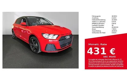 Rot Neu 2025 Audi A1 Sportback Sport Kleinwagen | 28.490 € (Fairer Preis)