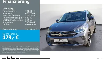 Gebraucht VW Taigo Style 110 PS (80 kW) 2022 Grau SUV