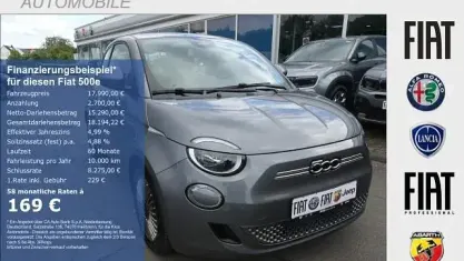 Gebraucht Fiat 500e Icon 86 kW (118 PS) 2023 Grau Kleinwagen