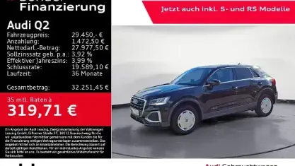 Gebraucht Audi Q2 Advanced 150 PS (110 kW) 2025 Schwarz SUV