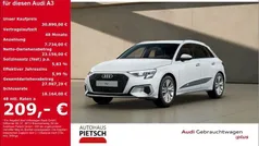 Weiss Gebraucht 2024 Audi A3 Sportback Ambiente Limousine | 30.890 € (Fairer Preis)