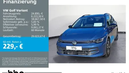 Gebraucht VW Golf VIII Life 116 PS (85 kW) 2025 Blau Kombi