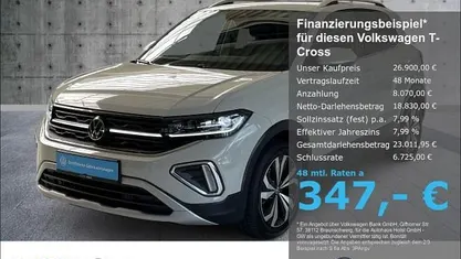 Ascotgrau Gebraucht 2024 VW T-Cross IQ Drive SUV | 26.410 € (Fairer Preis)