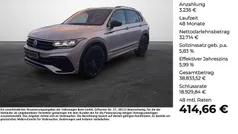 Grau Gebraucht 2021 VW Tiguan R-line SUV | 35.950 € (Fairer Preis)