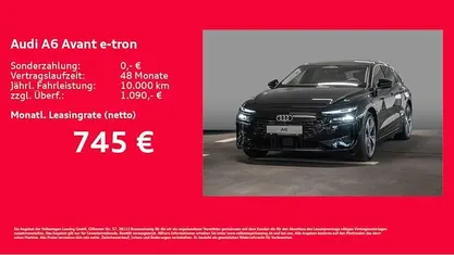 Neu Audi A6 e-tron Performance 280 kW (381 PS) 2026 Schwarz Kombi