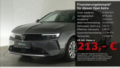 Gebraucht Opel Astra Elegance 131 PS (96 kW) 2023 Vulkan grau Kleinwagen