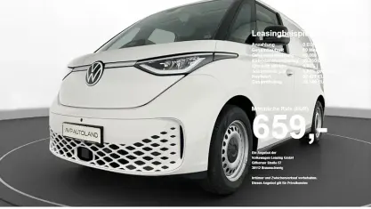 Neu VW ID. Buzz Pure 139 kW (190 PS) 2026 Candy weiss Van / Kleinbus