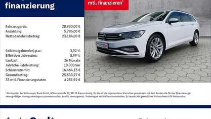 Gletscherweiß metallic Gebraucht 2023 VW Passat Business Kombi | 28.980 € (Fairer Preis)