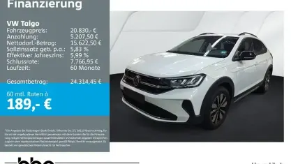 Second-hand VW Taigo Life 95 CP (69 kW) 2025 Alb SUV