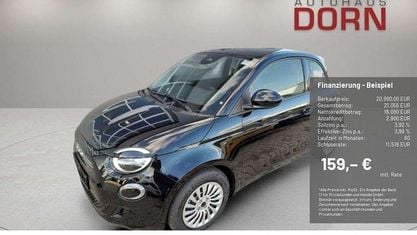 Ny Fiat 500e Action 69 kW (95 HK) 2025 Sort Hatchback