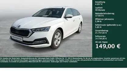 Gebraucht Skoda Octavia Style 115 PS (84 kW) 2023 Weiß Kombi
