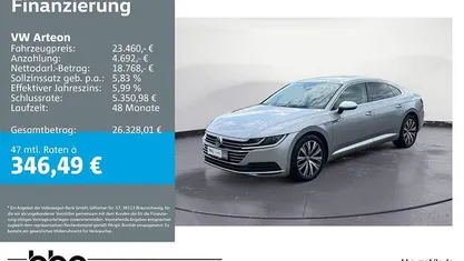 Gebraucht VW Arteon Elegance 190 PS (139 kW) 2019 Silber Kleinwagen
