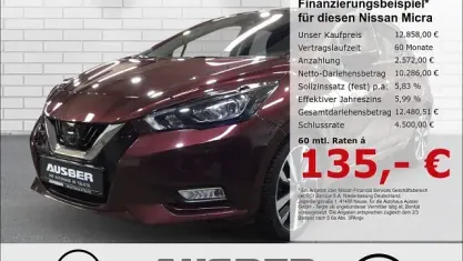 Gebraucht Nissan Micra 360º 92 PS (67 kW) 2020 Rot Kleinwagen