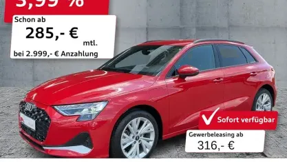 Gebraucht Audi A3 Advanced 204 PS (150 kW) 2025 Rot Limousine