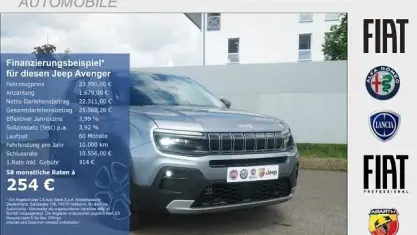 Neu Jeep Avenger Summit 101 PS (74 kW) 2025 Schwarz SUV