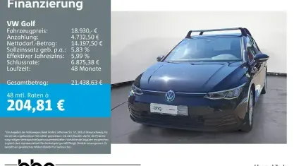 Gebraucht VW Golf VIII Life 131 PS (96 kW) 2022 Schwarz Limousine