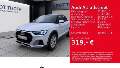 Gebraucht Audi A1 S-Line 150 PS (110 kW) 2025 Gletscherweiß metallic SUV