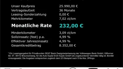 Neu Seat Ibiza FR 116 PS (85 kW) 2026 Rot Kleinwagen