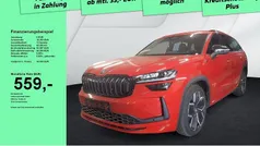 Velvetrot metallic Gebraucht 2025 Skoda Kodiaq SportLine SUV | 44.999 € (Fairer Preis)